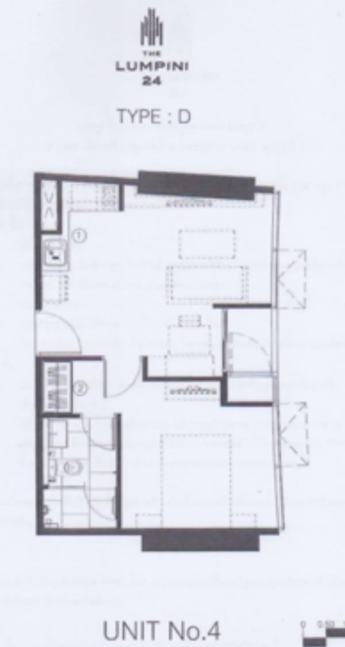 The Lumpini 24 · 1 ห้องนอน 38 ตร.ม. 3